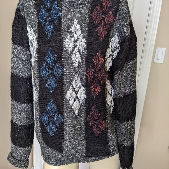 VINTAGE dad grandpa wool blend knit sweater - Picture 7 of 8